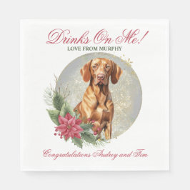Guardanapo De Papel Vizsla Christmas Wedding Napkins Com Cães Foto