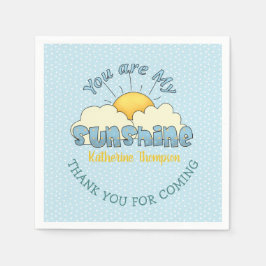 Guardanapo De Papel Você É O Meu Chá De Bebê Sunshine