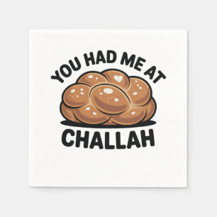 Guardanapo De Papel Você me pegou em Challah judeu Hanukkah