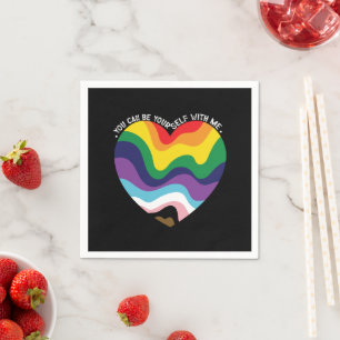 Guardanapo De Papel Você Pode Ser Você Mesmo Comigo LGBT Transgênero G