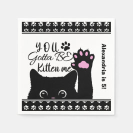 Guardanapo De Papel Você Tem Que Ser Gatinho Meu Padrão De Gato Engraç