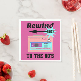 Guardanapo De Papel Voltar ao anos 80