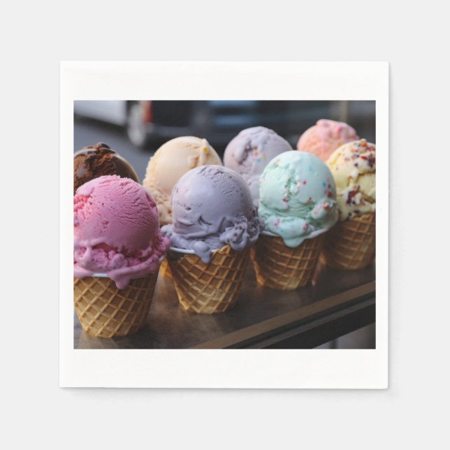 Guardanapo De Papel Voo de sorvete (Frente)