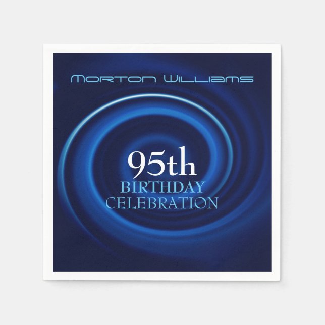 Guardanapo De Papel Vortex 95.º Aniversário Celebração Papel Napkin (Frente)