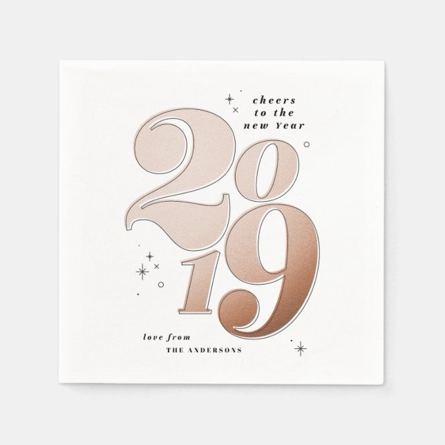Guardanapo De Papel Vossa Excelência ao feriado de ouro de rosa de 201 (Frente)
