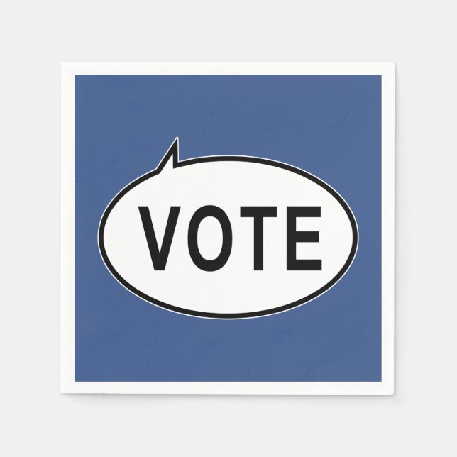 Guardanapo De Papel VOTAÇÃO - Azul (Frente)