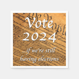 Guardanapo De Papel Votar 2024 se ainda tivermos eleições