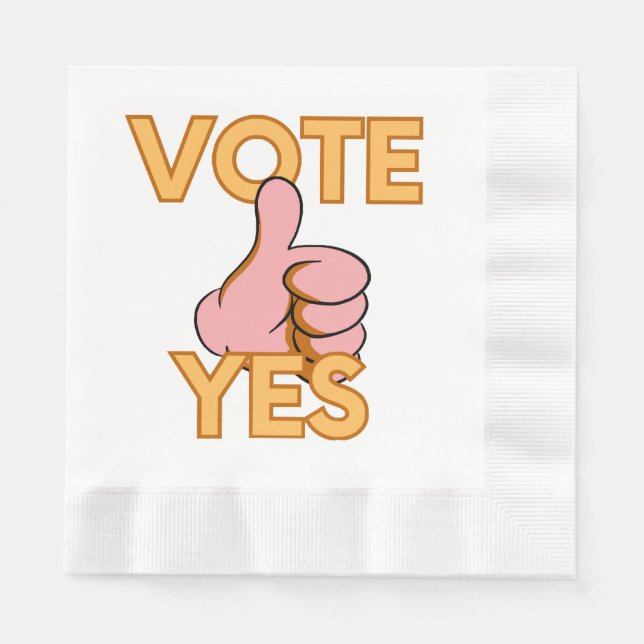 Guardanapo De Papel Votar sim (Frente)