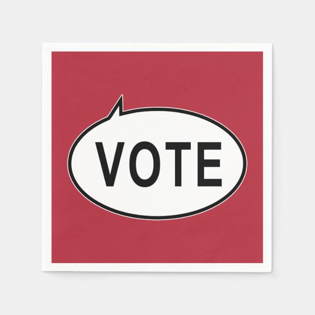 Guardanapo De Papel VOTO - Vermelho (Frente)