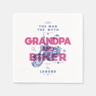 Guardanapo De Papel Vovô e moto o homem mito a lenda