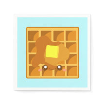 Waffle Bonito Com Manteiga E Xarope