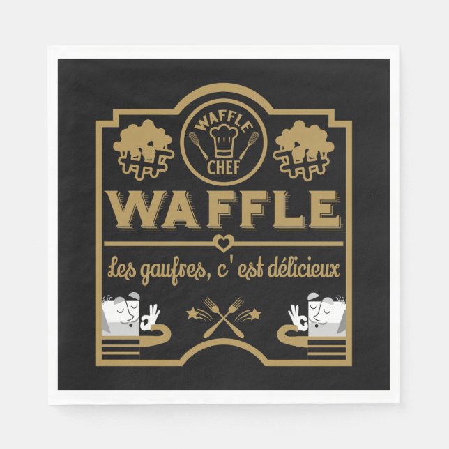 Guardanapo De Papel Waffle Chef (Frente)