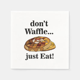 Guardanapo De Papel Waffle Food Funny Party