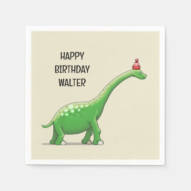 Guardanapo De Papel Walter, o Dinossauro (Frente)