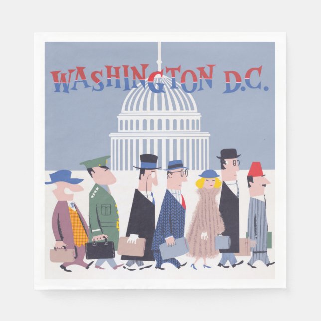 Guardanapo De Papel Washington D.C. Paper Napkin (Frente)