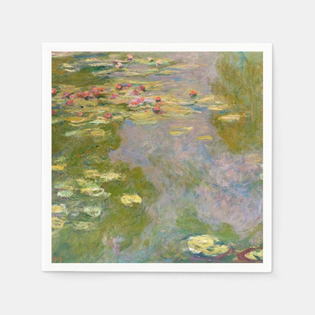 Guardanapo De Papel WATER LILLIES por Claude Monet (Frente)