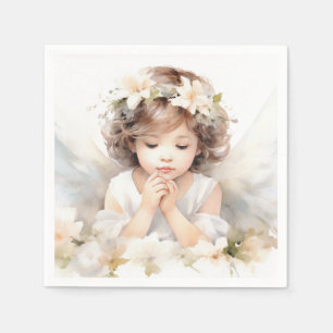Guardanapo De Papel Watercolor Angel Girl