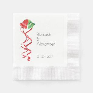 Guardanapo De Papel Watercolor Bel Natal Casamento Cocktail Napkins
