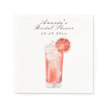 Watercolor Citrus Cocktail Bridal Shower