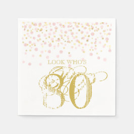 Guardanapo De Papel Watercolor Confetti Olha Quem É 80 Elegante Aniver