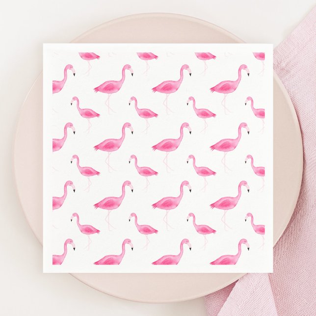 Guardanapo De Papel Watercolor Flamingo Pattern (Criador carregado)