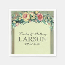 Watercolor Floral Green & Pink Wedkin