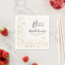 Guardanapo De Papel Watercolor Floral Love Is In Bloom Bridal Shower
