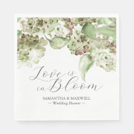Guardanapo De Papel Watercolor Hydrangea Flowers Wedding Shower