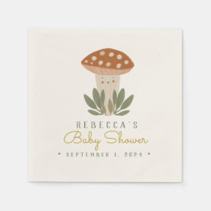 Guardanapo De Papel Watercolor Little Mushroom Napkins