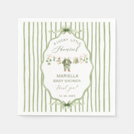 Guardanapo De Papel  Watercolor Lucky Charm Shamrock baby shower