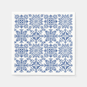 Guardanapo De Papel Watercolor Mandala porta copos de plástico Duro Az