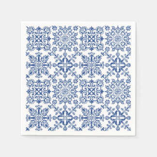 Guardanapo De Papel Watercolor Mandala porta copos de plástico Duro Az