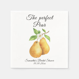 Guardanapo De Papel Watercolor Perfect Pear Floral Bridal Shower