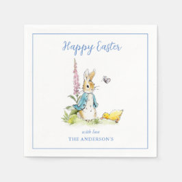 Guardanapo De Papel Watercolor Peter Rabbit Felz pascoa Brunch