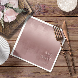 Guardanapo De Papel Watercolor Refletions Wedding Cinnamon Rosa ID774