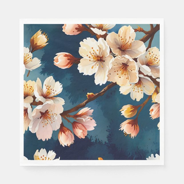Guardanapo De Papel Watercolor Sakura Dreams (Frente)