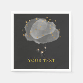 Guardanapo De Papel Watercolor Stars Night Sky Party