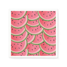 Watermelle Paper Napkins fruta de Verão Melon Picn