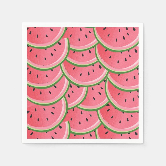 Guardanapo De Papel Watermelle Paper Napkins fruta de Verão Melon Picn (Frente)