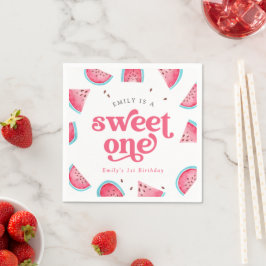Guardanapo De Papel Watermelon Sweet One primeiro aniversario Party