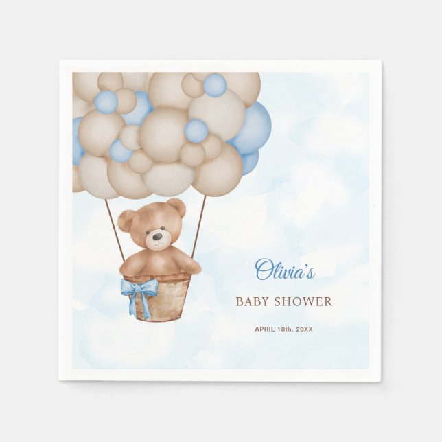 Guardanapo De Papel We Can Bearly Wait Baby Shower (Frente)