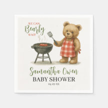 We Can Bearly Wait BBQ Baby Shower Boy