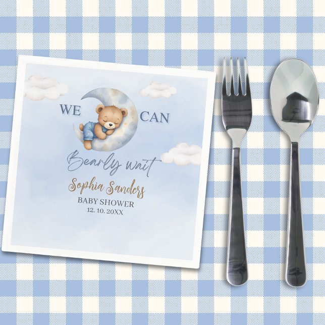 Guardanapo De Papel We Can Bearly Wait Party Napkins (Criador carregado)