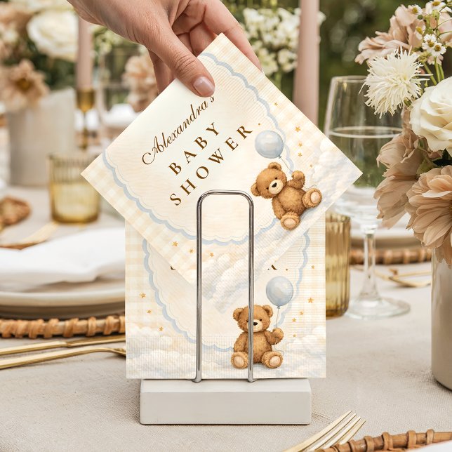 Guardanapo De Papel We Can Bearly Wait Teddy Bear Baby Shower (Criador carregado)