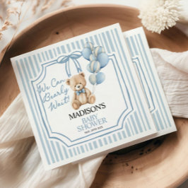 Guardanapo De Papel We Can Beary Wait, Baby Shower