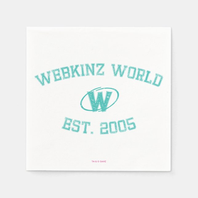 Guardanapo De Papel Webkinz World Est. 2005 (Frente)