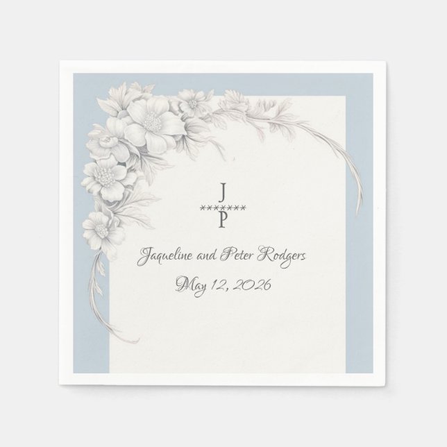 Guardanapo De Papel Wedding Elegance Wedding (Frente)