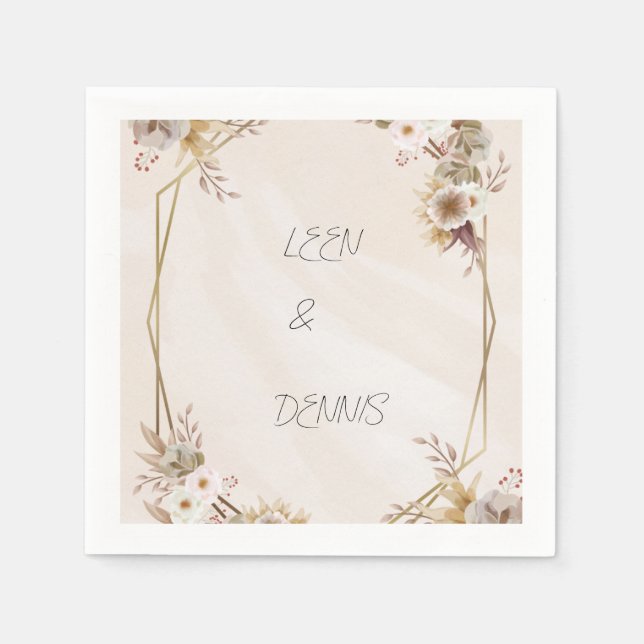 Guardanapo De Papel Wedding Napkin (Frente)