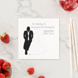 Guardanapo De Papel Wedding Napkins Bride Groom