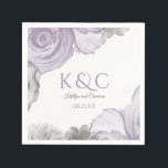 Guardanapo De Papel Wedding Napkins | Buquê de aquarela (Lavanda)<br><div class="desc">Casamento de Buquê de Aquarela ou Chá de panela Napkins: Mude a cor das flores de lavanda no seu extremo apenas mudando a cor de fundo! AQUI ESTÁ COMO: 1) Clique no botão "Personalizar", "Personalizar" ou "Editar". 2) Escolha uma nova cor de fundo. Coordene sua papelaria de casamento com esta...</div>